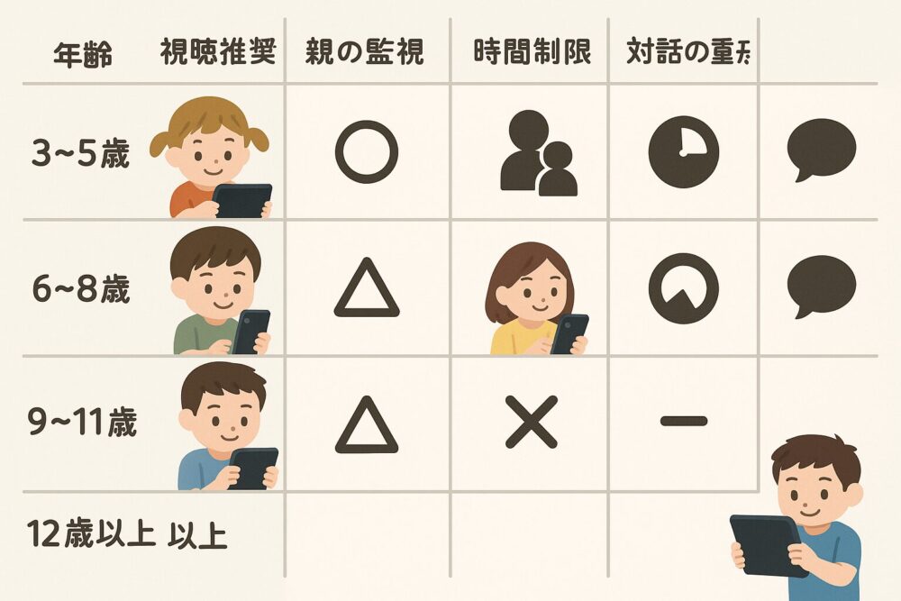 年齢別の適切な対応
